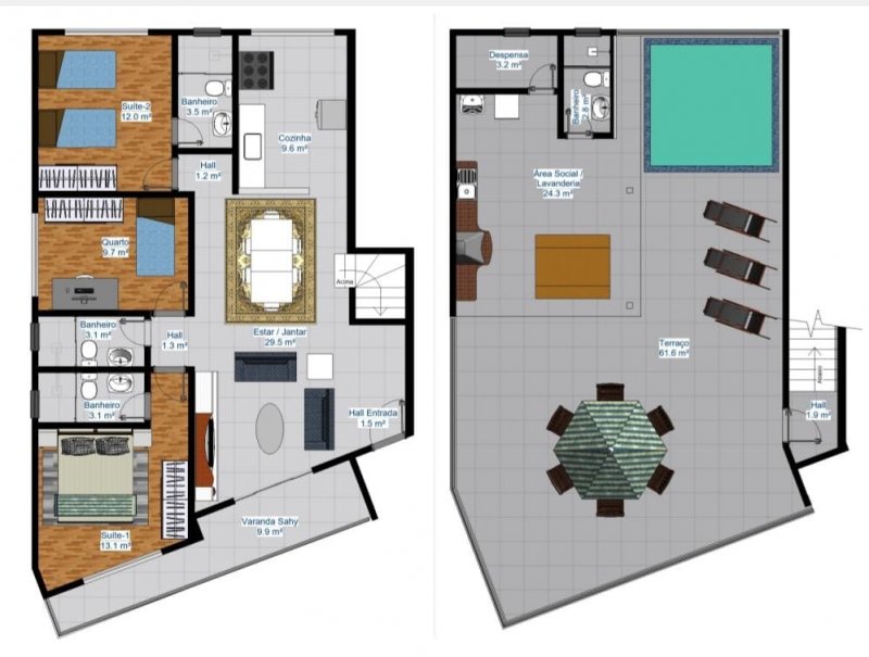 Cobertura à venda com 3 quartos, 148m² - Foto 3