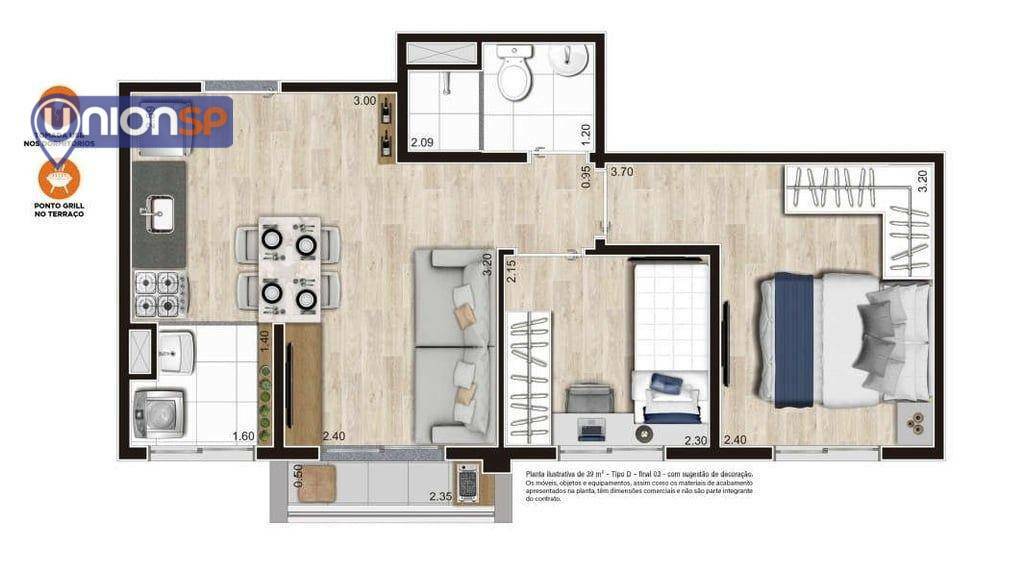 Apartamento à venda com 2 quartos, 39m² - Foto 32