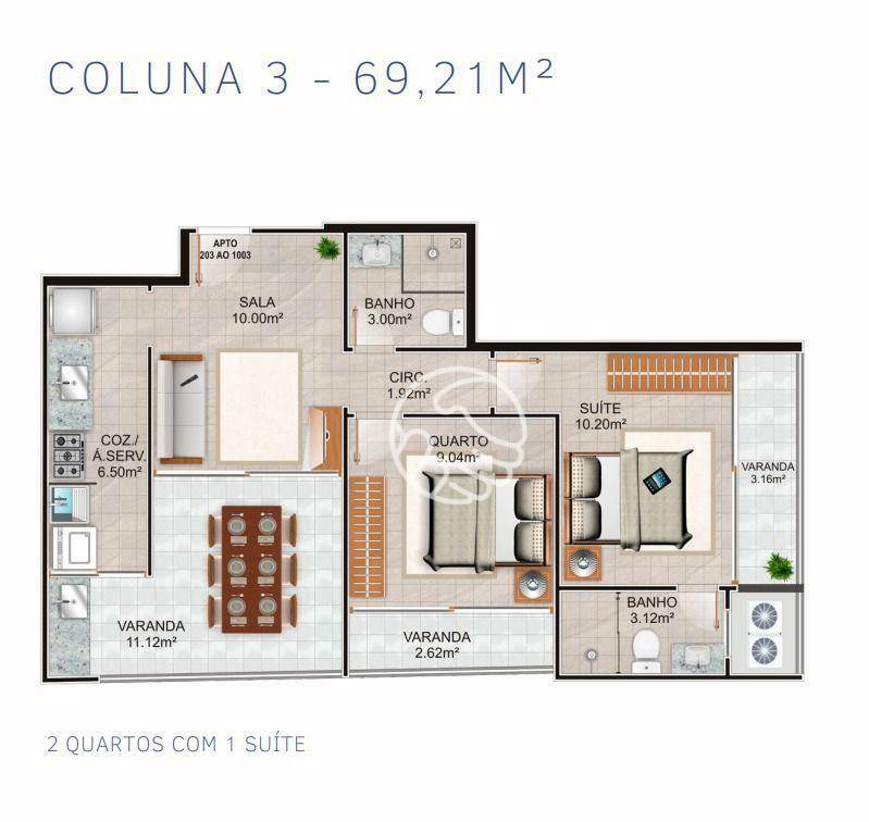 Apartamento, 2 quartos, 69 m² - Foto 43