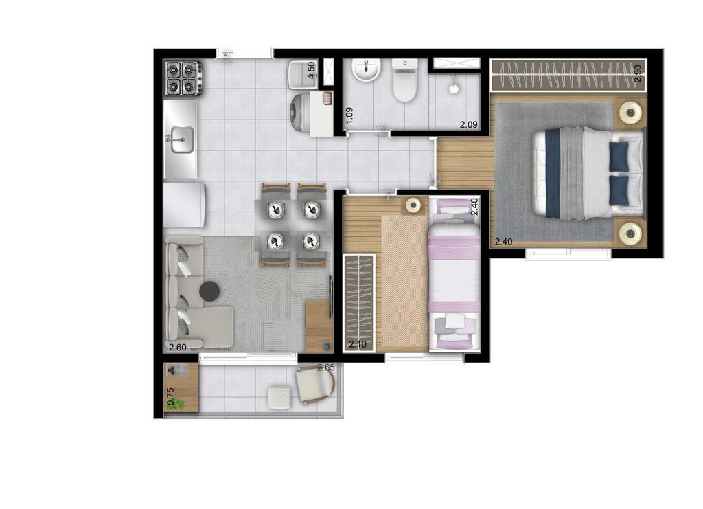 Apartamento à venda com 2 quartos, 32m² - Foto 18