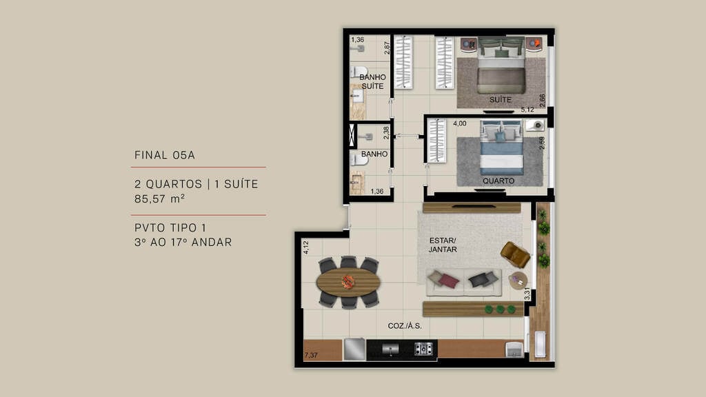 Apartamento, 2 quartos, 70 m² - Foto 25