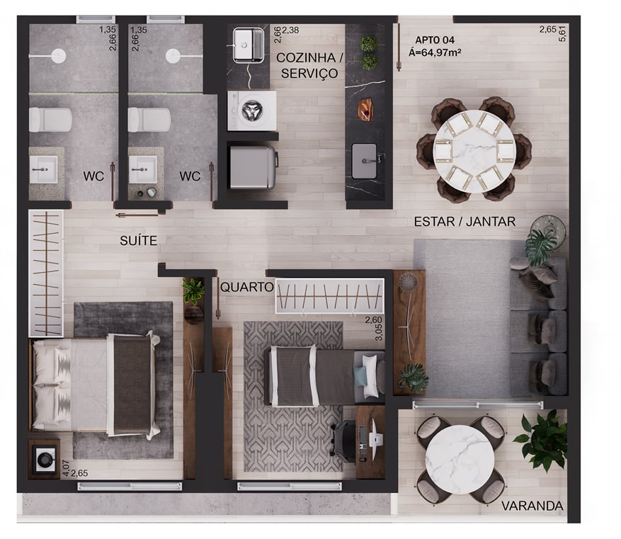 Apartamento à venda com 3 quartos, 9742m² - Foto 24