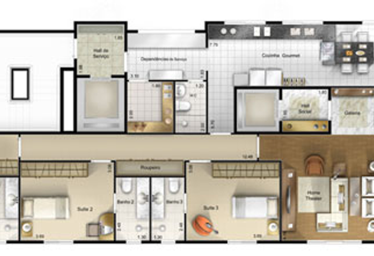 Apartamento à venda com 4 quartos, 231m² - Foto 14