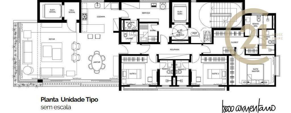 Apartamento à venda com 3 quartos, 189m² - Foto 10