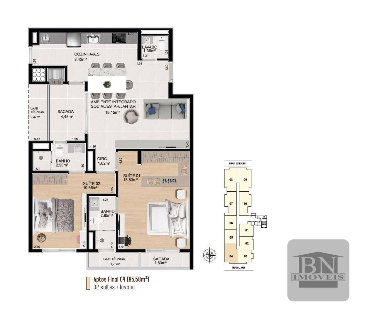 Apartamento, 2 quartos, 111 m² - Foto 4