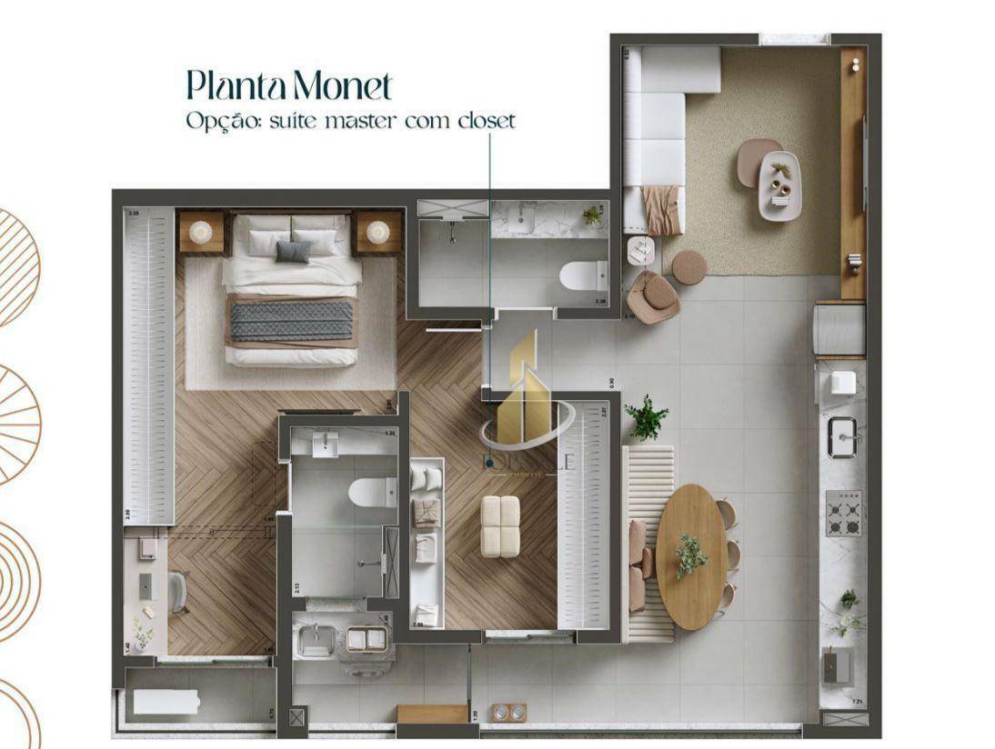 Apartamento à venda com 2 quartos, 71m² - Foto 3