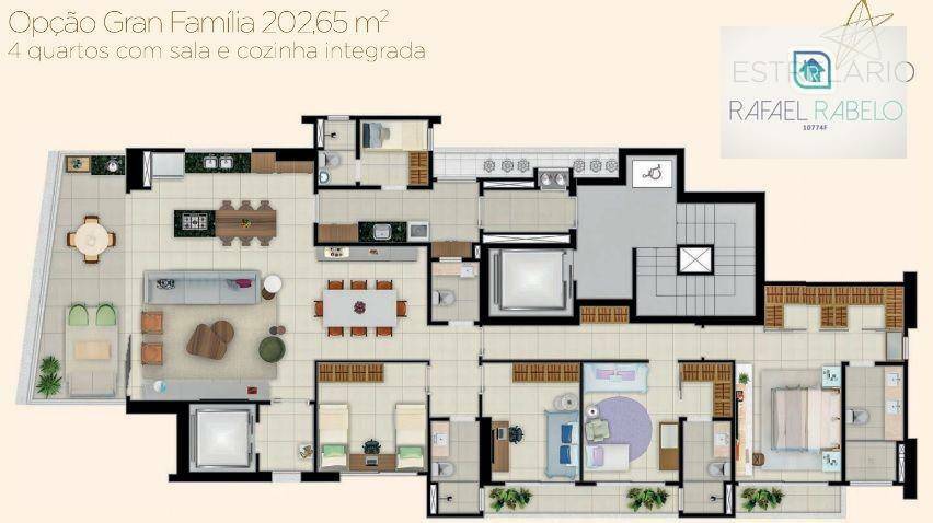 Apartamento à venda com 4 quartos, 202m² - Foto 10