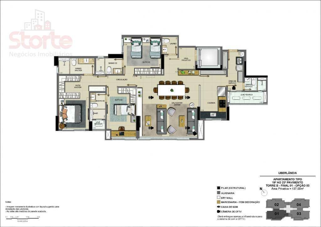 Apartamento à venda com 3 quartos, 135m² - Foto 38