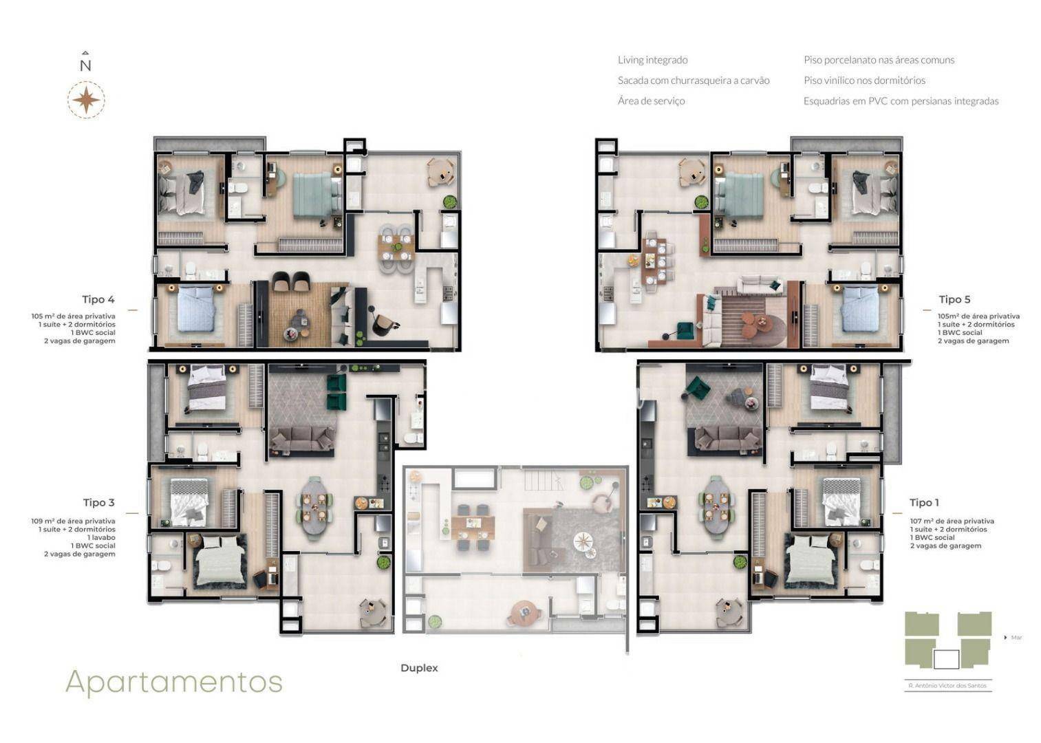 Apartamento à venda com 3 quartos, 109m² - Foto 20