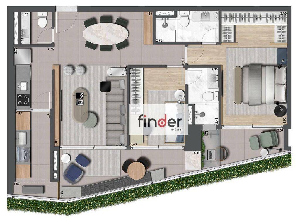 Apartamento à venda com 3 quartos, 196m² - Foto 39