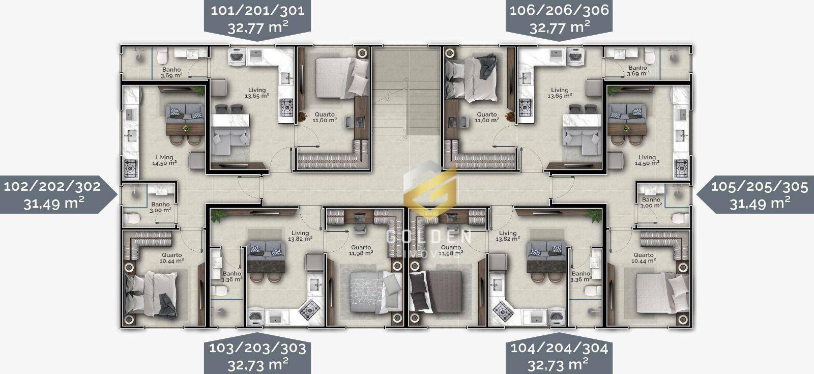 Flat/Apart Hotel à venda com 1 quarto, 31m² - Foto 14