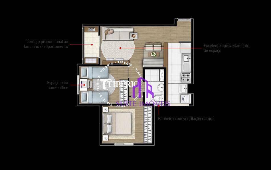 Apartamento à venda com 3 quartos, 59m² - Foto 37