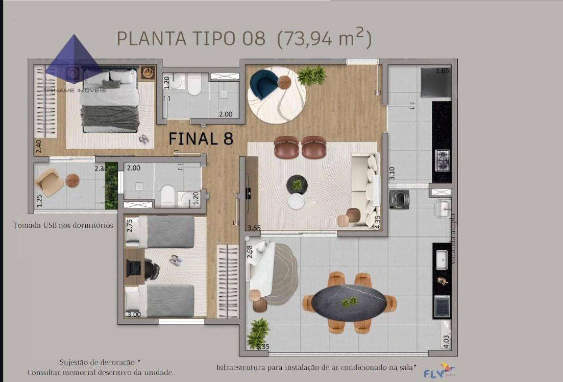 Apartamento à venda com 2 quartos, 70m² - Foto 15