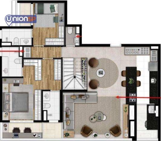 Apartamento à venda com 3 quartos, 116m² - Foto 2