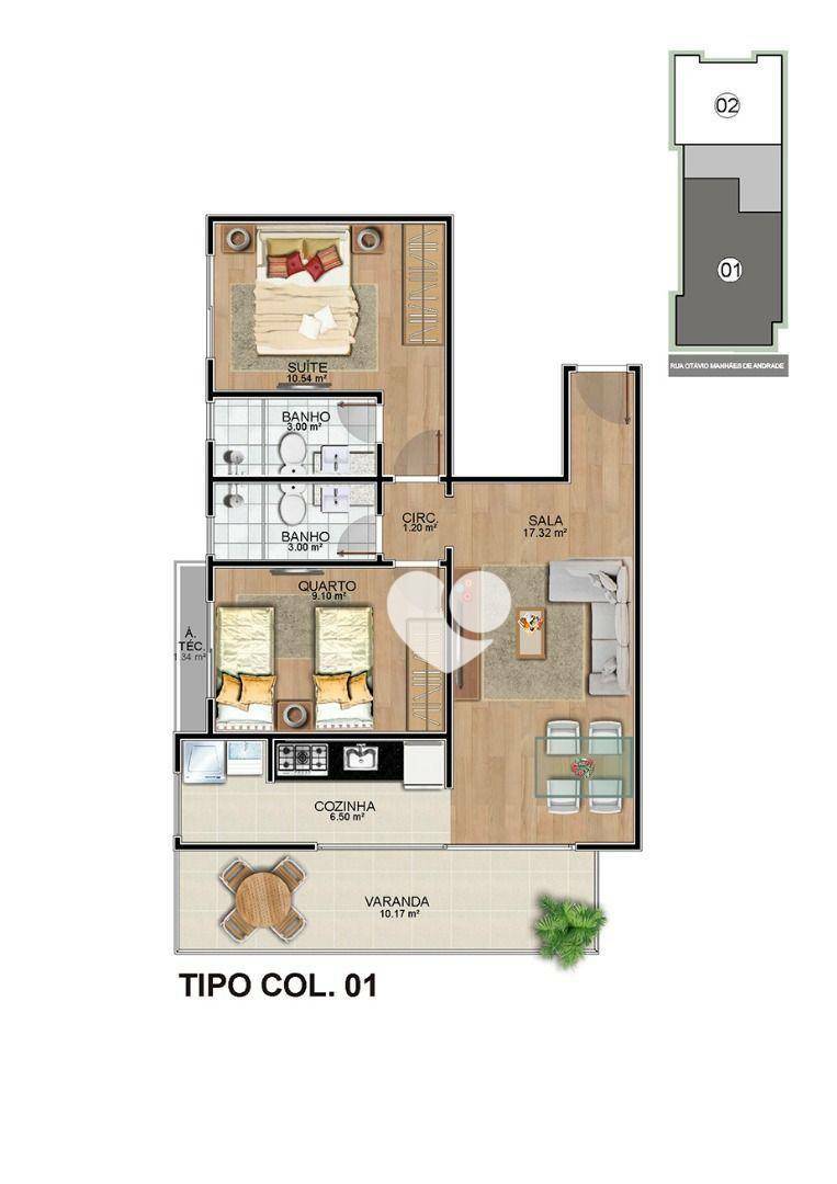 Apartamento à venda com 2 quartos, 68m² - Foto 18