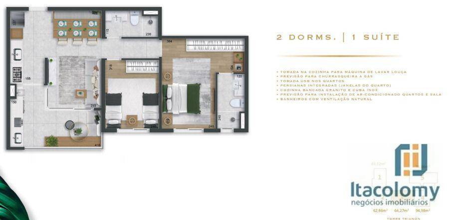 Apartamento à venda com 2 quartos, 98m² - Foto 14