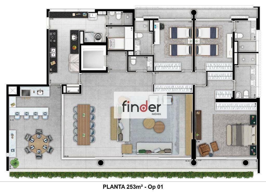 Apartamento à venda com 3 quartos, 252m² - Foto 65