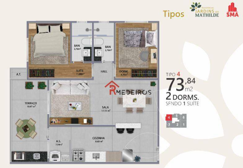 Apartamento à venda com 2 quartos, 73m² - Foto 15