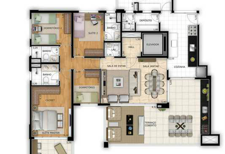 Apartamento à venda com 4 quartos, 163m² - Foto 9