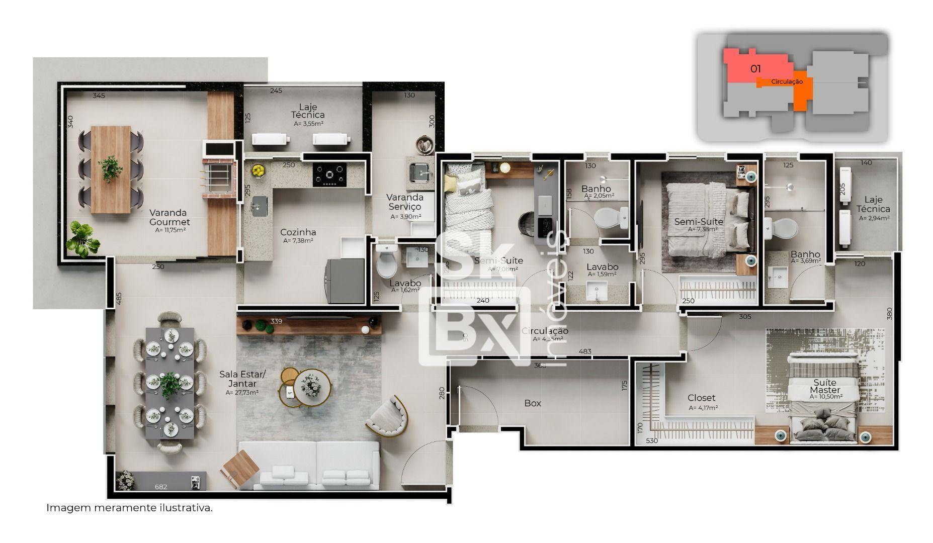 Apartamento à venda com 3 quartos, 108m² - Foto 11