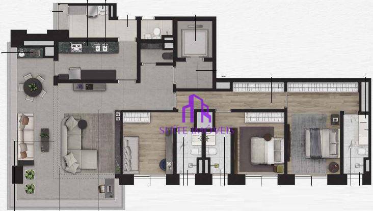 Apartamento à venda com 2 quartos, 135m² - Foto 20