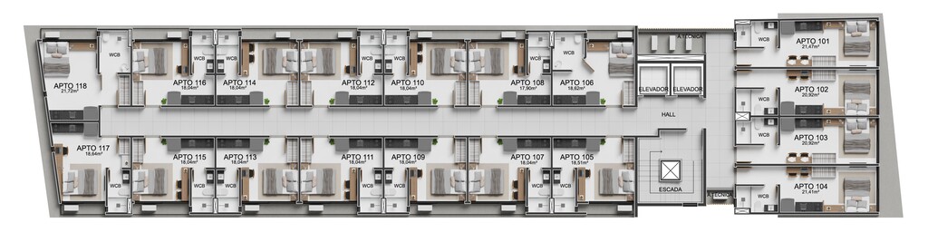 Apartamento à venda com 1 quarto, 18m² - Foto 16