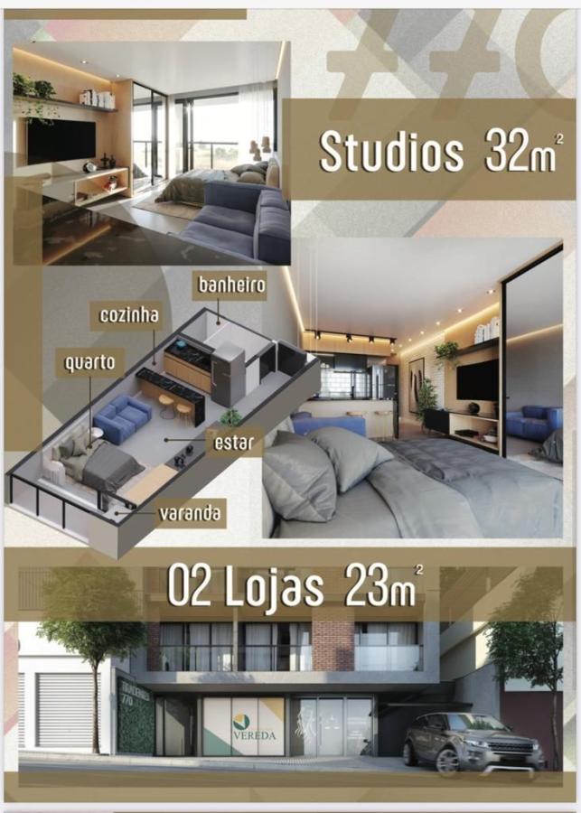 Apartamento à venda com 1 quarto, 37m² - Foto 3