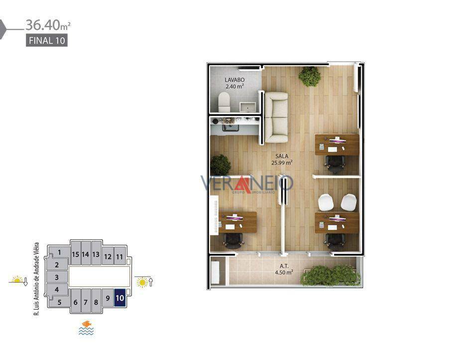 Conjunto Comercial-Sala para alugar, 38m² - Foto 33