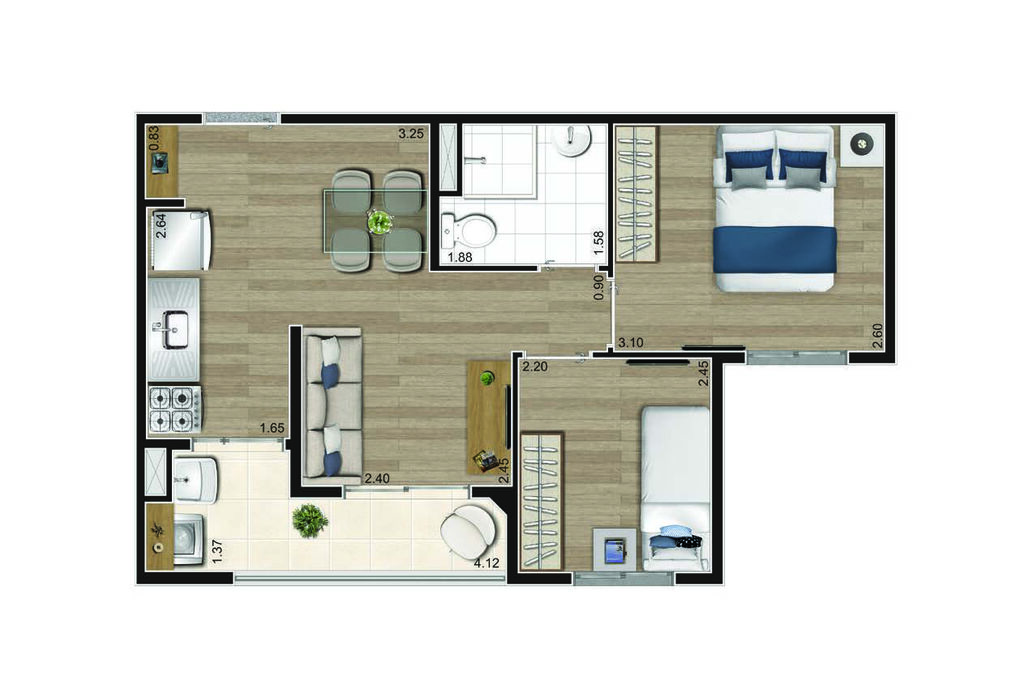 Apartamento à venda com 2 quartos, 37m² - Foto 37