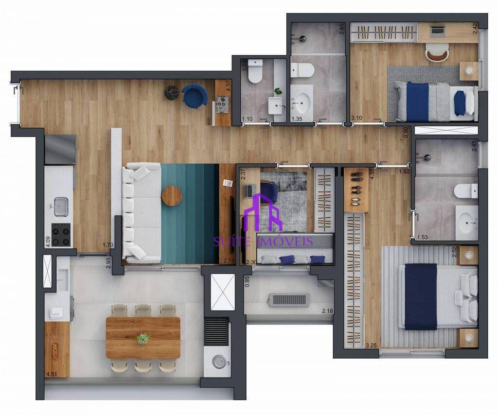 Apartamento à venda com 3 quartos, 85m² - Foto 22