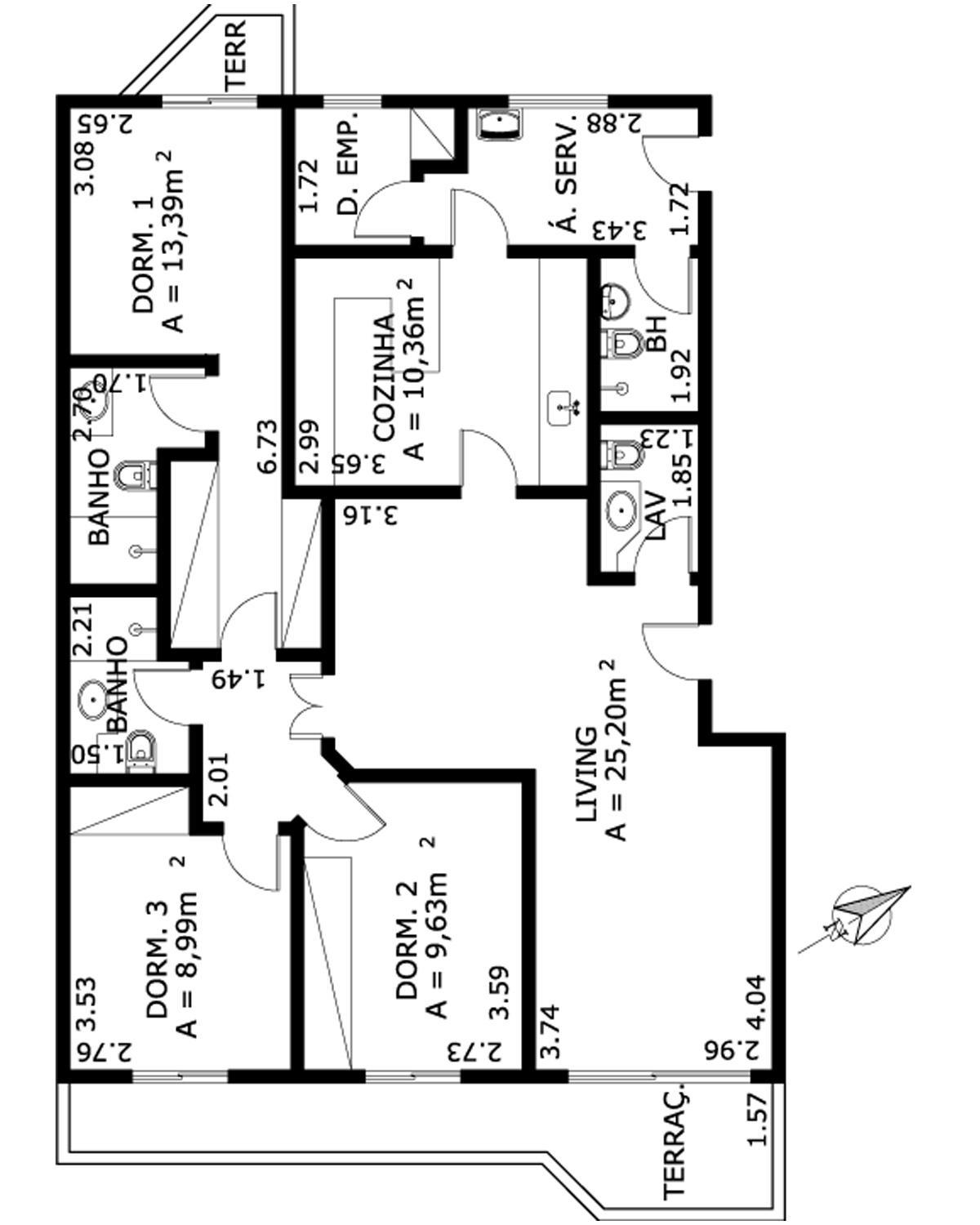 Apartamento à venda com 3 quartos, 112m² - Foto 3