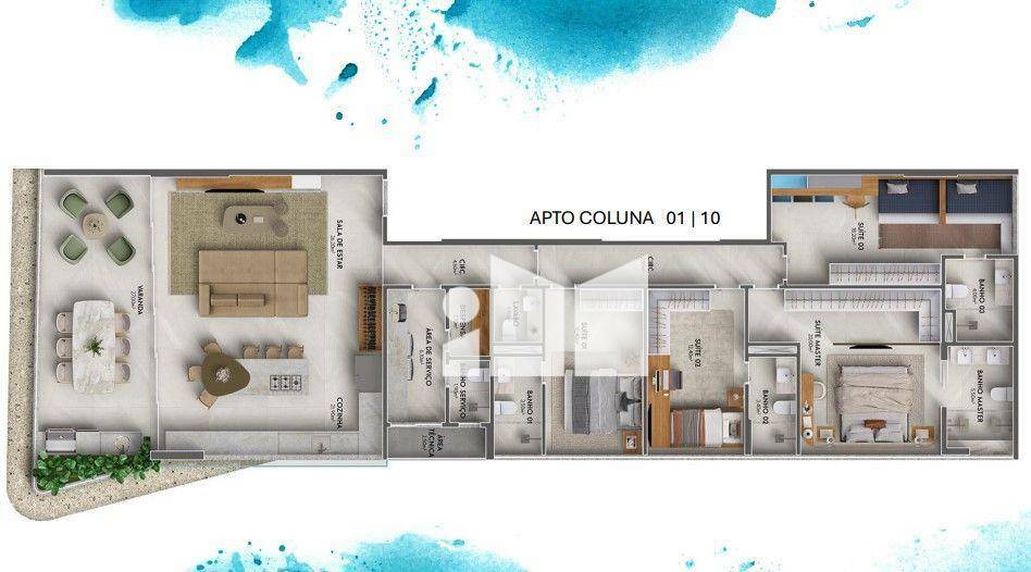 Apartamento à venda com 4 quartos, 200m² - Foto 27