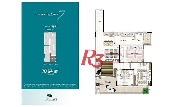 Apartamento à venda com 2 quartos, 78m² - Foto 8