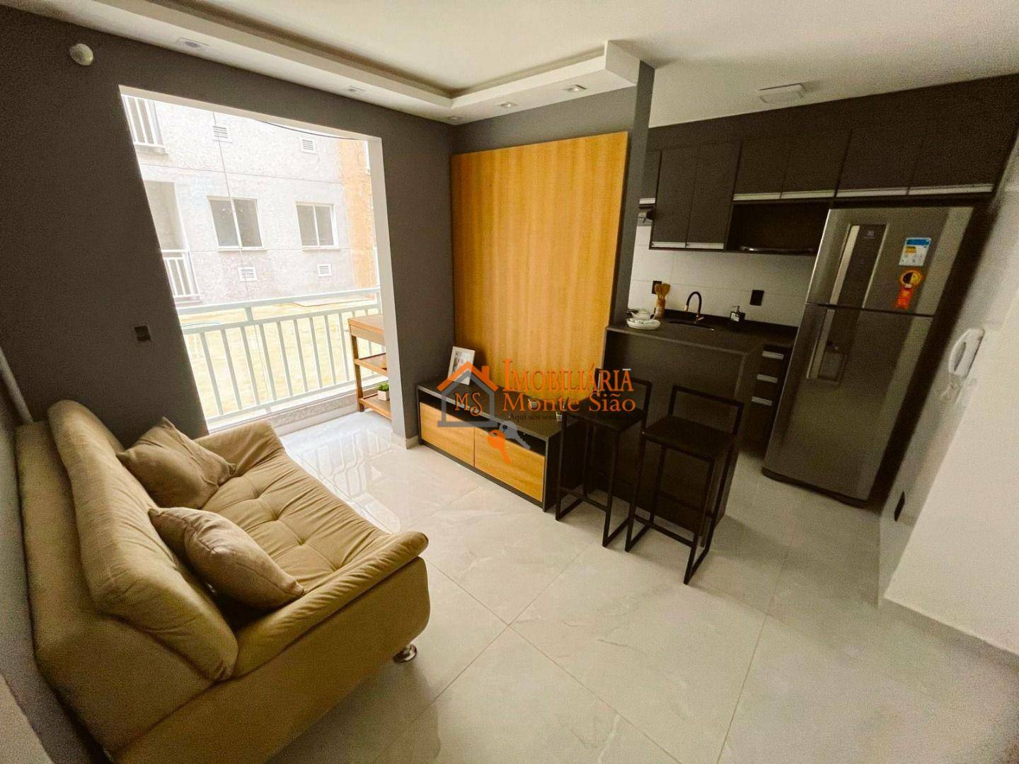 Apartamento à venda com 1 quarto, 34m² - Foto 2