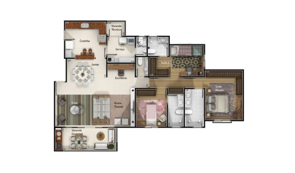 Apartamento à venda com 3 quartos, 140m² - Foto 48