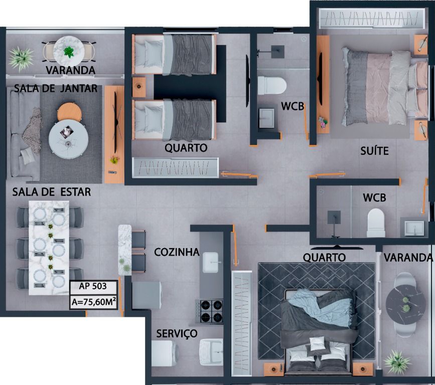 Apartamento à venda com 2 quartos, 72m² - Foto 29