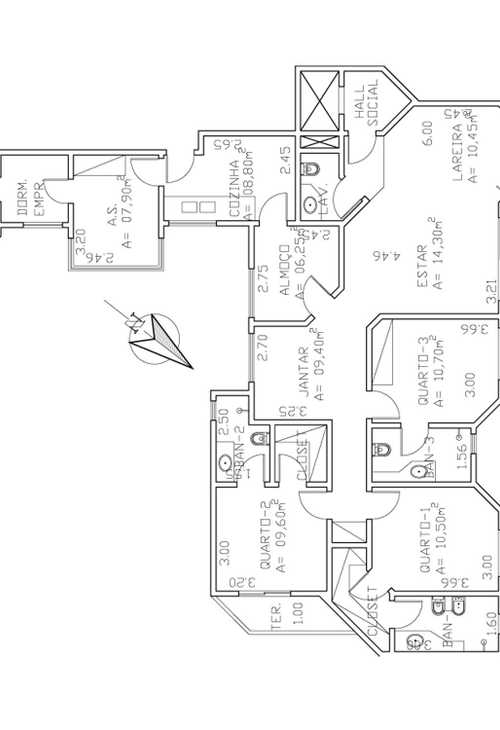 Apartamento à venda com 3 quartos, 156m² - Foto 6