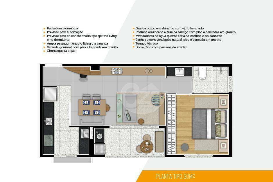 Apartamento à venda com 1 quarto, 48m² - Foto 21