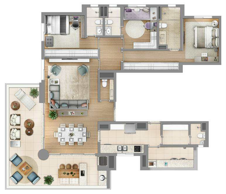 Apartamento à venda com 4 quartos, 161m² - Foto 9