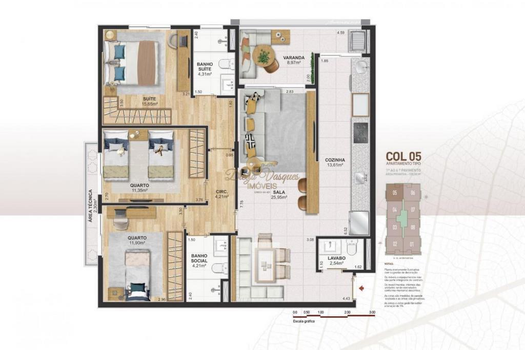 Apartamento à venda com 2 quartos, 84m² - Foto 15