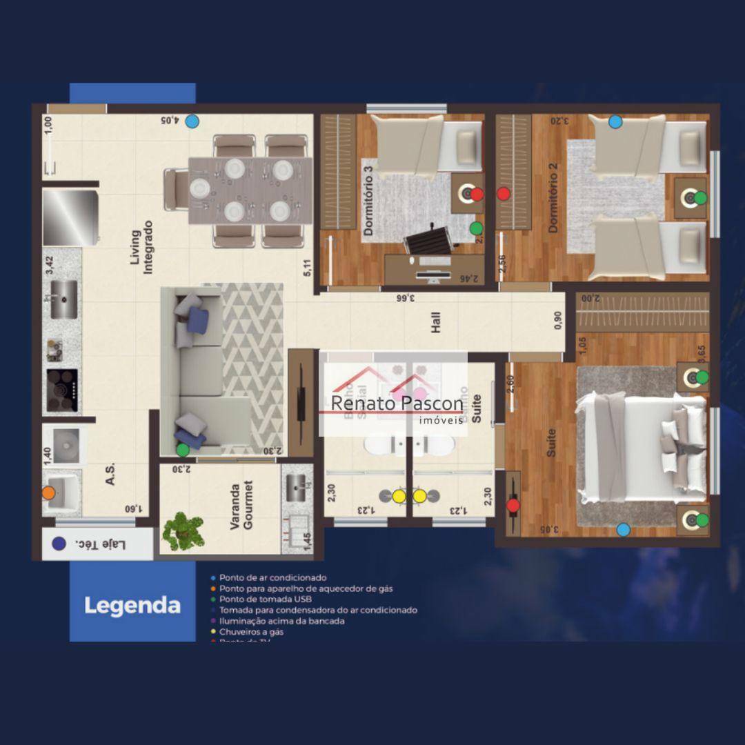 Apartamento à venda com 3 quartos, 70m² - Foto 19