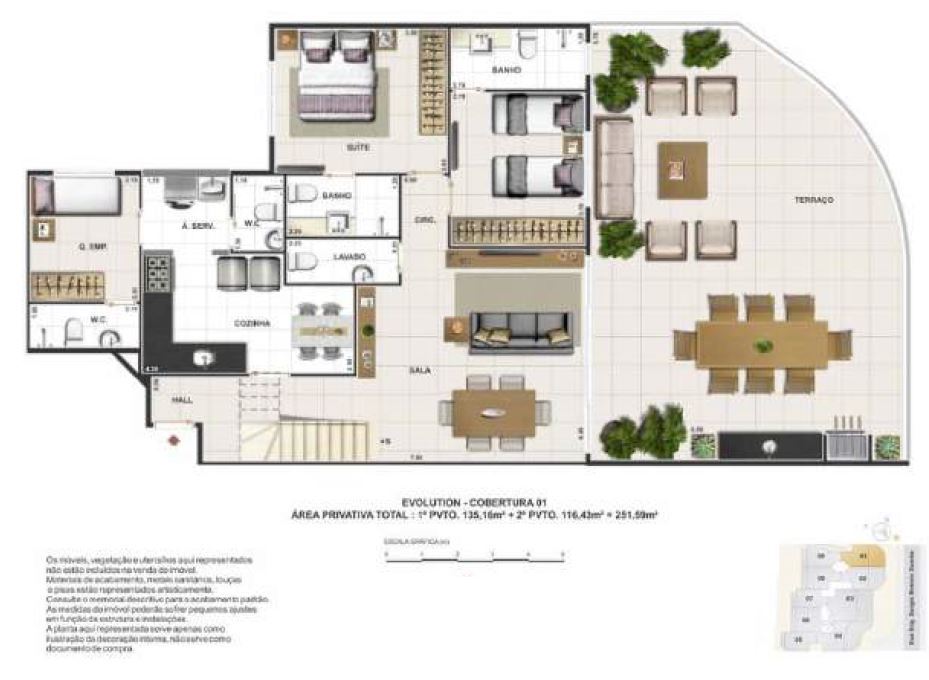 Apartamento à venda com 3 quartos, 9664m² - Foto 24