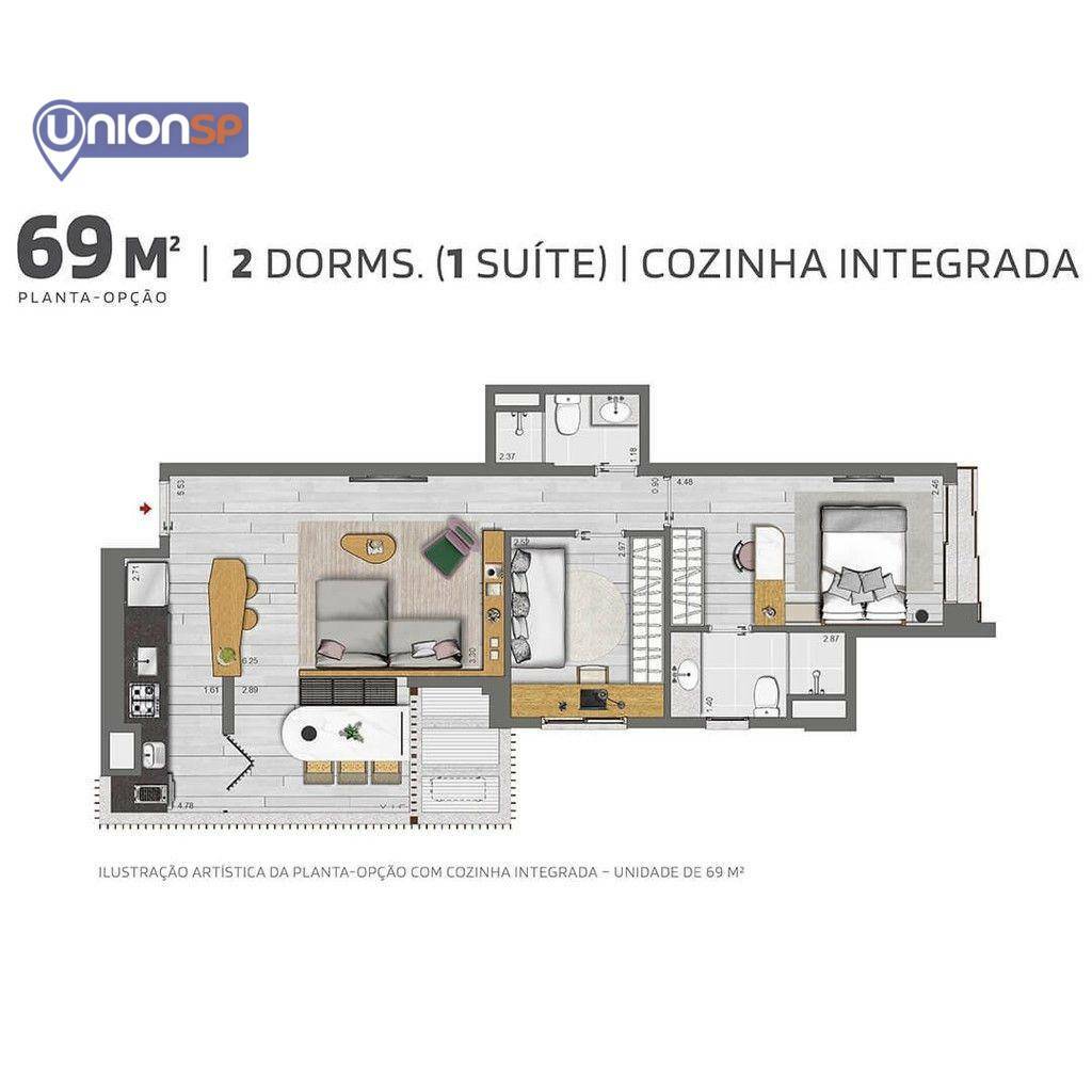 Apartamento à venda com 2 quartos, 68m² - Foto 22