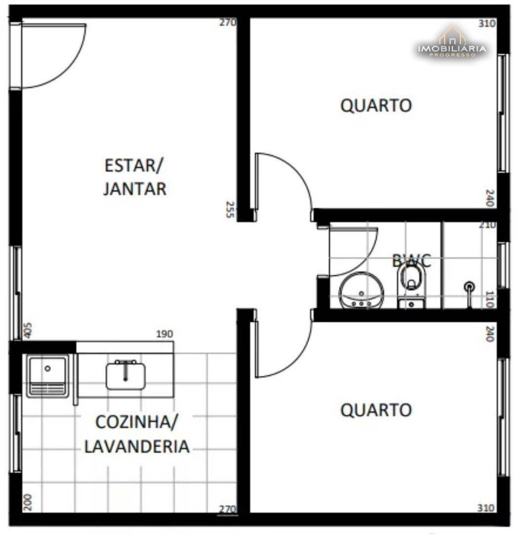 Apartamento à venda com 2 quartos, 40m² - Foto 3