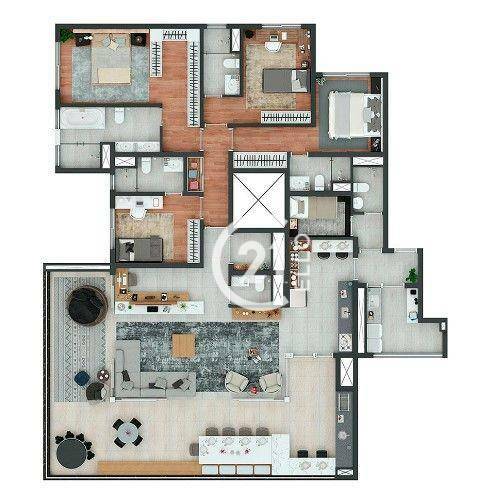 Apartamento à venda com 4 quartos, 230m² - Foto 33