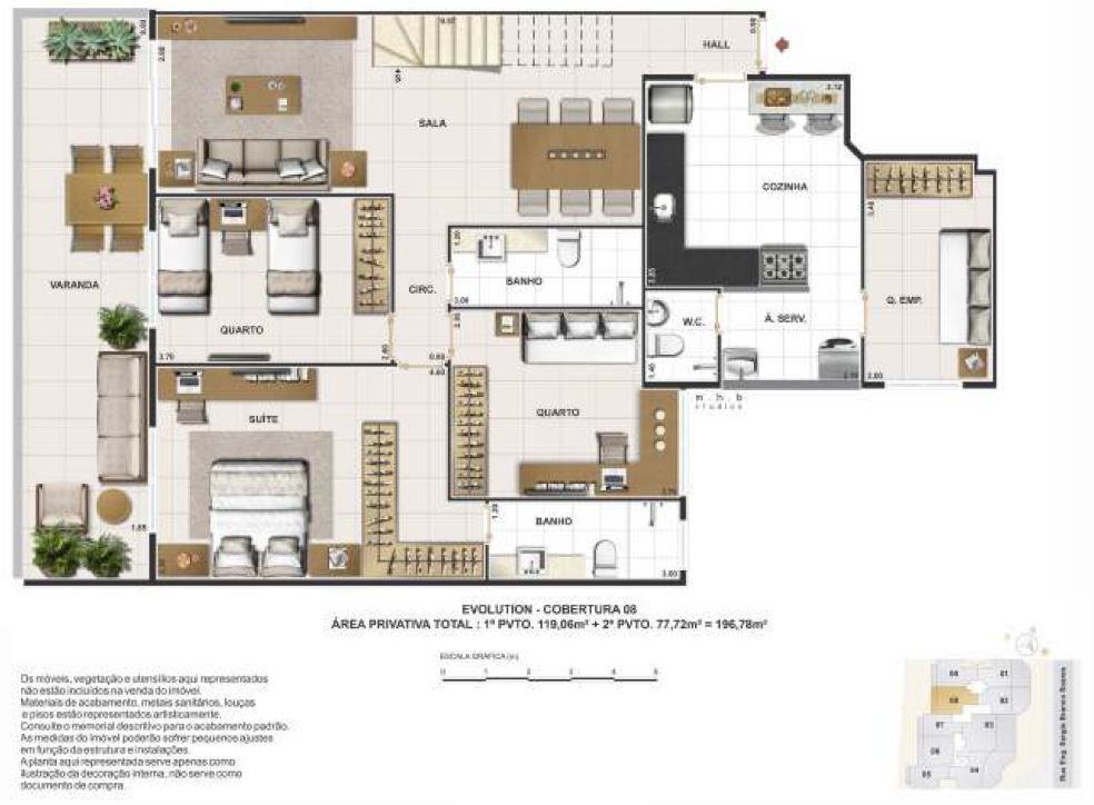 Apartamento à venda com 3 quartos, 96m² - Foto 26