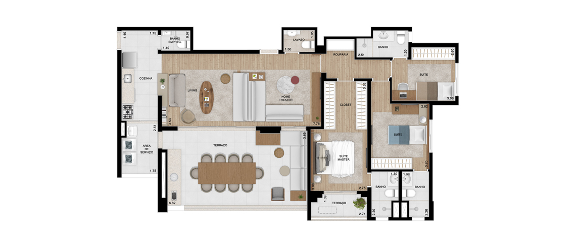 Apartamento à venda com 3 quartos, 136m² - Foto 20