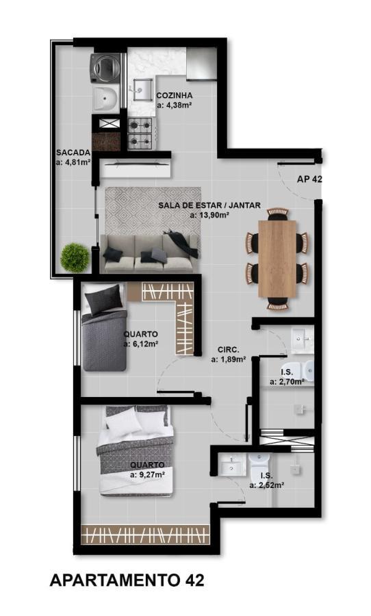 Apartamento à venda com 3 quartos, 65m² - Foto 9