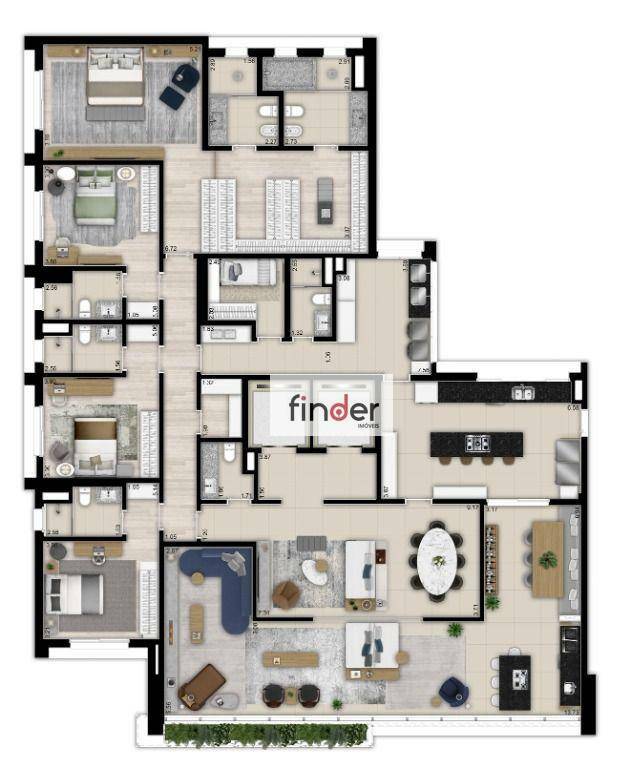 Apartamento à venda com 4 quartos, 346m² - Foto 22