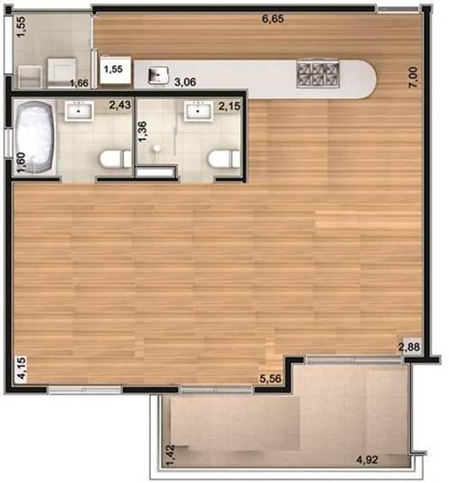 Apartamento à venda e aluguel com 1 quarto, 76m² - Foto 24